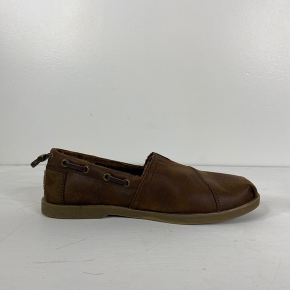 SKECHERS BOBS Chill Lux ButtonUp Slip On-Brown 6.5 Vegan Leather - Picture 7 of 13